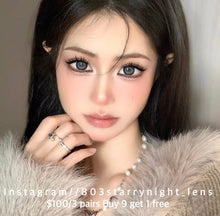 將圖片載入圖庫檢視器 現貨 復古芭比💙 af Queen 藍色Blue 14.50mm 年拋 (兩片裝)🎀可預訂請撳度數選項中最下🎀 ✨$100/3對✨