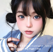 將圖片載入圖庫檢視器 現貨 復古芭比💙 af Queen 藍色Blue 14.50mm 年拋 (兩片裝)🎀可預訂請撳度數選項中最下🎀 ✨$100/3對✨