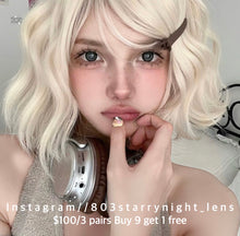 將圖片載入圖庫檢視器 現貨 虎紋鯊🦈🩶 xiyou 灰色 gray14.50mm 年拋 (兩片裝)🎀可預訂請撳度數選項中最下🎀 ✨$100/3對✨