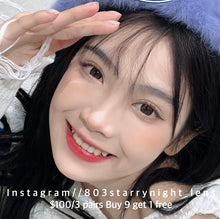 將圖片載入圖庫檢視器 現貨 預付春日🤎ovo 啡色 Brown 14.20mm 半年拋 (兩片裝)🎀可預訂請撳度數選項中最下🎀 ✨$100/3對✨