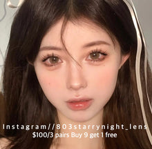 將圖片載入圖庫檢視器 現貨 橘子氣泡水🍊  af Queen 啡色 brown 14.50mm 年拋 (兩片裝) 🎀可預訂請撳度數選項中最下🎀 ✨$100/3對✨