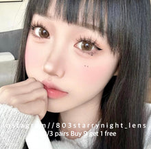 將圖片載入圖庫檢視器 現貨 橘子氣泡水🍊  af Queen 啡色 brown 14.50mm 年拋 (兩片裝) 🎀可預訂請撳度數選項中最下🎀 ✨$100/3對✨