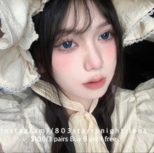 將圖片載入圖庫檢視器 現貨 普魯士牛仔💙 af Queen 藍色Blue 14.50mm 年拋 (兩片裝)🎀可預訂請撳度數選項中最下🎀 ✨$100/3對✨