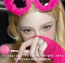 將圖片載入圖庫檢視器 現貨 月光蝶🦋🤎xiyou 啡色 Brown 14.50mm 年拋 (兩片裝)🎀可預訂請撳度數選項中最下🎀 ✨$100/3對✨