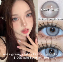 將圖片載入圖庫檢視器 現貨 雲端灰🩶 xiyou灰色 Gray 14.20mm 年拋 (兩片裝)🎀可預訂請撳度數選項中最下🎀 ✨$100/3對✨