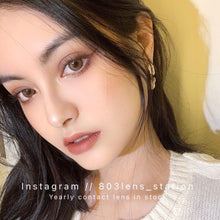 將圖片載入圖庫檢視器 現貨 橙花甜酒 ❗️售完不補 啡色 Brown 14.2mm 年拋(兩片裝)✨$100/3對✨
