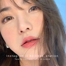 將圖片載入圖庫檢視器 現貨 橙花甜酒 ❗️售完不補 啡色 Brown 14.2mm 年拋(兩片裝)✨$100/3對✨