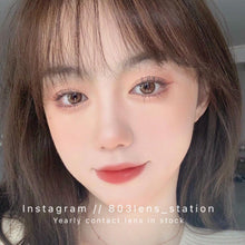 將圖片載入圖庫檢視器 現貨 栗子奶咖 買完不補❗️ 巧克力色 Chocolate 14.0mm 年拋(兩片裝)✨$100/3對✨