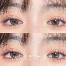 將圖片載入圖庫檢視器 現貨 栗子奶咖 買完不補❗️ 巧克力色 Chocolate 14.0mm 年拋(兩片裝)✨$100/3對✨