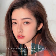 將圖片載入圖庫檢視器 現貨 栗子奶咖 買完不補❗️ 巧克力色 Chocolate 14.0mm 年拋(兩片裝)✨$100/3對✨