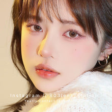 將圖片載入圖庫檢視器 現貨 栗子奶咖 買完不補❗️ 巧克力色 Chocolate 14.0mm 年拋(兩片裝)✨$100/3對✨