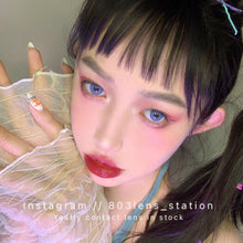 將圖片載入圖庫檢視器 現貨 Ovo 空山基 藍色 Blue 14.0mm 年拋(兩片裝) 🎀可預訂請撳度數選項中最下🎀 ✨$100/3對✨