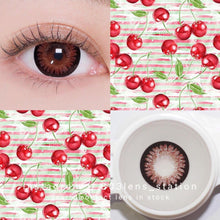 將圖片載入圖庫檢視器 現貨  車厘子  買完不補❗️ 巧克力色 Chocolate 14.5mm 年拋(兩片裝)🎀可預訂請撳度數選項中最下🎀 ✨$100/3對✨