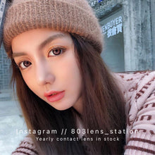 將圖片載入圖庫檢視器 現貨  車厘子  買完不補❗️ 巧克力色 Chocolate 14.5mm 年拋(兩片裝)🎀可預訂請撳度數選項中最下🎀 ✨$100/3對✨