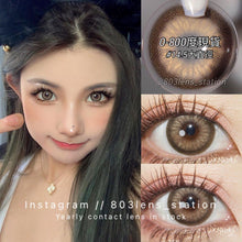 將圖片載入圖庫檢視器 現貨 黑天鵝棕🤎 ovo 啡色 Brown 14.5mm 半年拋(兩片裝)🎀可預訂請撳度數選項中最下🎀 ✨$100/3對✨