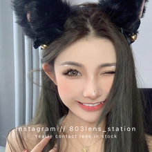 將圖片載入圖庫檢視器 現貨 黑天鵝棕🤎 ovo 啡色 Brown 14.5mm 半年拋(兩片裝)🎀可預訂請撳度數選項中最下🎀 ✨$100/3對✨