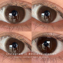 將圖片載入圖庫檢視器 現貨 ovo旺仔粉棕 巧克力色 14.0mm 年拋(兩片裝)🎀可預訂請撳度數選項中最下🎀 ✨$100/3對✨