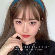 將圖片載入圖庫檢視器 現貨 ovo旺仔粉棕 巧克力色 14.0mm 年拋(兩片裝)🎀可預訂請撳度數選項中最下🎀 ✨$100/3對✨