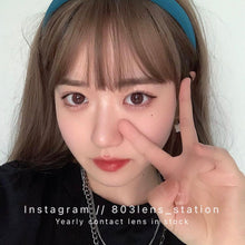 將圖片載入圖庫檢視器 現貨 ovo旺仔粉棕 巧克力色 14.0mm 年拋(兩片裝)🎀可預訂請撳度數選項中最下🎀 ✨$100/3對✨