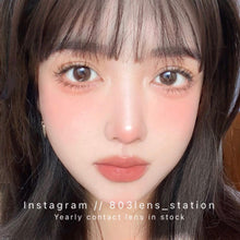 將圖片載入圖庫檢視器 現貨 ovo旺仔粉棕 巧克力色 14.0mm 年拋(兩片裝)🎀可預訂請撳度數選項中最下🎀 ✨$100/3對✨