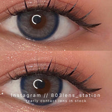 將圖片載入圖庫檢視器 現貨 Ovo 梨梨藍灰 藍色 Blue 14.0mm 半年拋(兩片裝)🎀可預訂請撳度數選項中最下🎀 ✨$100/3對✨