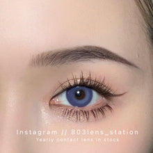將圖片載入圖庫檢視器 現貨 冰淚光🩵💜  買完不補❗️ Blue 藍色 14.0mm 年拋(兩片裝)✨$100/3對✨