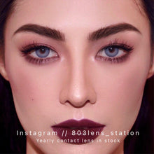 將圖片載入圖庫檢視器 現貨 冰淚光🩵💜  買完不補❗️ Blue 藍色 14.0mm 年拋(兩片裝)✨$100/3對✨