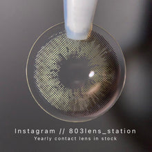將圖片載入圖庫檢視器 現貨 星純灰綠  買完不補❗️灰色 灰色 Grey 14.2mm 年拋(兩片裝)✨$100/3對✨