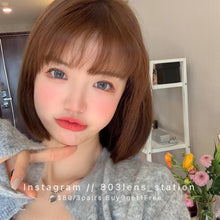 將圖片載入圖庫檢視器 現貨 藍紋奶酪 ❗️售完不補 藍色 Blue 14.5mm 年拋(兩片裝)✨$100/3對✨