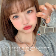 將圖片載入圖庫檢視器 現貨 藍紋奶酪 ❗️售完不補 藍色 Blue 14.5mm 年拋(兩片裝)✨$100/3對✨