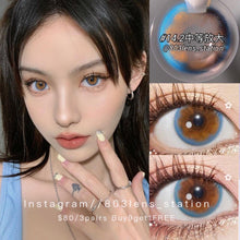 將圖片載入圖庫檢視器 現貨 Lrgood Nanako Blue 藍色14.2mm 年拋(兩片裝)🎀可預訂請撳度數選項中最下🎀 ✨$100/3對✨