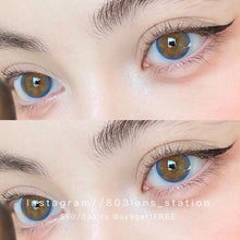 將圖片載入圖庫檢視器 現貨 Lrgood Nanako Blue 藍色14.2mm 年拋(兩片裝)🎀可預訂請撳度數選項中最下🎀 ✨$100/3對✨