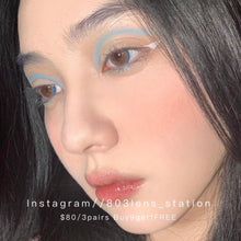 將圖片載入圖庫檢視器 現貨 Lrgood Nanako Blue 藍色14.2mm 年拋(兩片裝)🎀可預訂請撳度數選項中最下🎀 ✨$100/3對✨