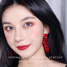 將圖片載入圖庫檢視器 現貨Cranberry 買完不補❗️ ovolook 紫色 Purple 14.2mm 年拋(兩片裝)✨$100/3對✨