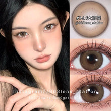 將圖片載入圖庫檢視器 現貨 牛仔 啡色 Brown 14.4mm  Lrgood 年拋(兩片裝)🎀可預訂請撳度數選項中最下🎀 ✨$100/3對✨