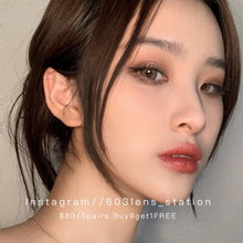 將圖片載入圖庫檢視器 現貨 VS brown 買完不補❗️啡色14.5mm 年拋(兩片裝)✨$100/3對✨