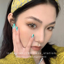 將圖片載入圖庫檢視器 現貨 VS brown 買完不補❗️啡色14.5mm 年拋(兩片裝)✨$100/3對✨