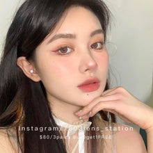 將圖片載入圖庫檢視器 現貨 一川風花 售完不補❗️ 酒紅色 porslen 紅色 14.2mm 年拋(兩片裝)✨$100/3對✨