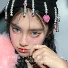 將圖片載入圖庫檢視器 現貨 Lrgood Nini violet 妮妮紫 紫色 Pink 14.2mm 年拋(兩片裝)🎀可預訂請撳度數選項中最下🎀 ✨$100/3對✨