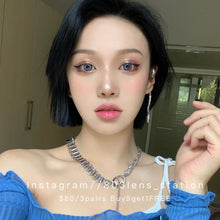 將圖片載入圖庫檢視器 現貨 Lrgood Nini violet 妮妮紫 紫色 Pink 14.2mm 年拋(兩片裝)🎀可預訂請撳度數選項中最下🎀 ✨$100/3對✨