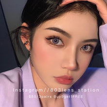 將圖片載入圖庫檢視器 現貨 Lrgood Nini violet 妮妮紫 紫色 Pink 14.2mm 年拋(兩片裝)🎀可預訂請撳度數選項中最下🎀 ✨$100/3對✨