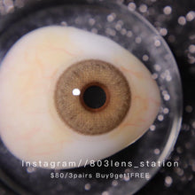 將圖片載入圖庫檢視器 現貨 異國風情🤎 Xiyou brown 啡色 14.2mm 年拋(兩片裝)🎀可預訂請撳度數選項中最下🎀 ✨$100/3對✨