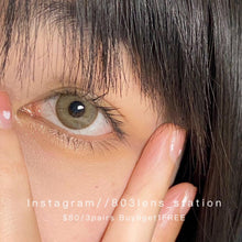 將圖片載入圖庫檢視器 現貨 異國風情🤎 Xiyou brown 啡色 14.2mm 年拋(兩片裝)🎀可預訂請撳度數選項中最下🎀 ✨$100/3對✨