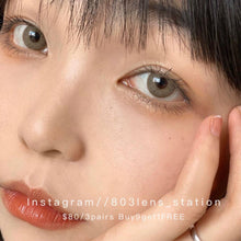 將圖片載入圖庫檢視器 現貨 異國風情🤎 Xiyou brown 啡色 14.2mm 年拋(兩片裝)🎀可預訂請撳度數選項中最下🎀 ✨$100/3對✨