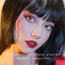 將圖片載入圖庫檢視器 現貨 異國風情🤎 Xiyou brown 啡色 14.2mm 年拋(兩片裝)🎀可預訂請撳度數選項中最下🎀 ✨$100/3對✨