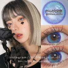 將圖片載入圖庫檢視器 現貨 少女漫淚光 買完不補❗️藍色 Blue 14.5mm 年拋(兩片裝) 🎀可預訂請撳度數選項中最下🎀 ✨$100/3對✨