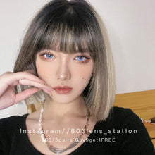 將圖片載入圖庫檢視器 現貨 少女漫淚光 買完不補❗️藍色 Blue 14.5mm 年拋(兩片裝) 🎀可預訂請撳度數選項中最下🎀 ✨$100/3對✨