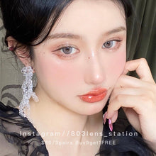 將圖片載入圖庫檢視器 現貨 玻璃珠 ❗️售完不補 灰色 Grey 14.0mm 年拋(兩片裝)✨$100/3對✨