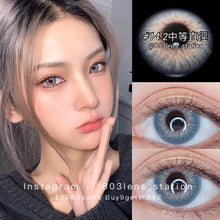 將圖片載入圖庫檢視器 現貨 印度藍 eyewish 買完不補❗️ 藍色 Blue 14.2mm 年拋(兩片裝)✨$100/3對✨