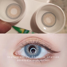 將圖片載入圖庫檢視器 現貨 印度藍 eyewish 買完不補❗️ 藍色 Blue 14.2mm 年拋(兩片裝)✨$100/3對✨